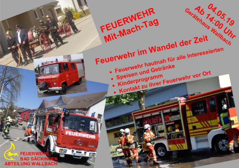 Mitmachtag der Abteilung Wallbach am 04.05.19