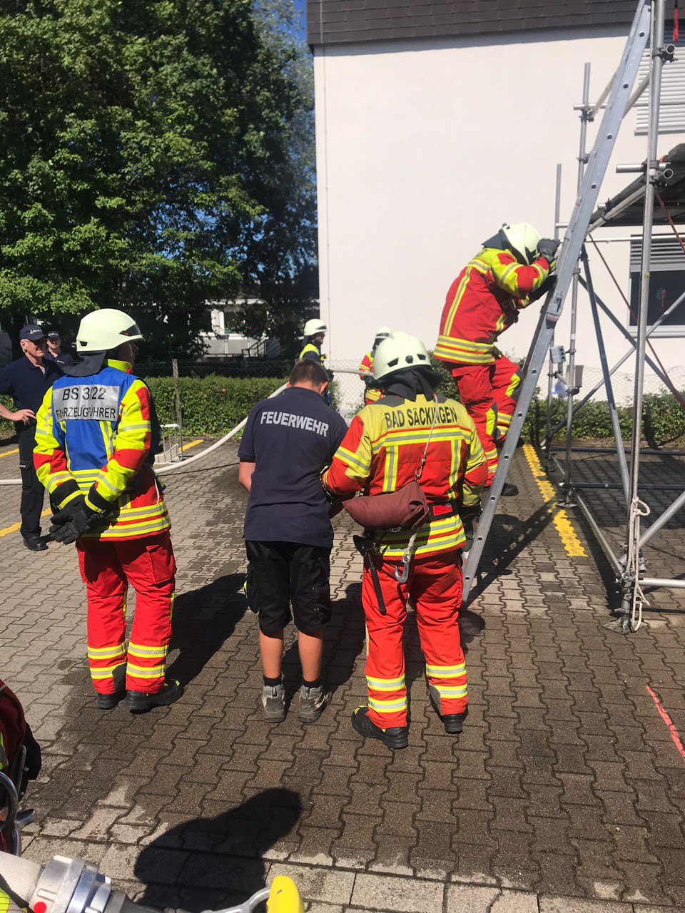Wehren treffen sich in Wallbach zum Wettkampf