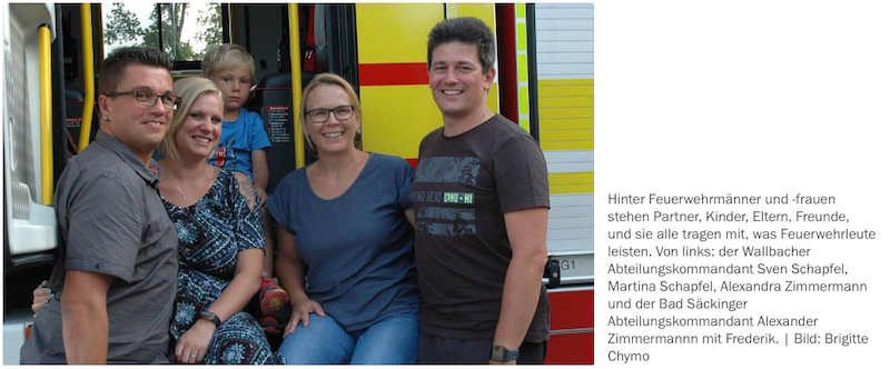 Bei einem Einsatz macht das Familienleben eine Pause