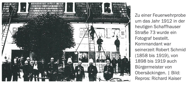 Pressebericht: 125 Jahre Feuerwehr in Obersäckingen