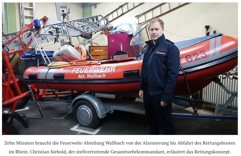 Pressebericht: Rheinrettung bedeutet immer Großalarm