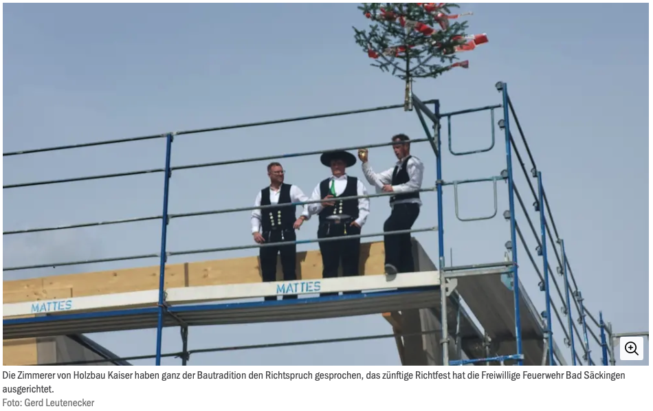 Mit Teamgeist zum Ziel: Wallbach feiert Richtfest der neuen Feuerwache West